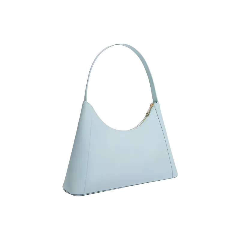 Furla Diamante Cow Leather Shoulder Bag Handbag Shoulder Bag Women's Mint Blue-2