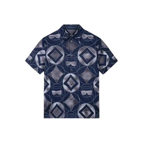 KARL LAGERFELD SS24 Shirt Men's Navy Blue
