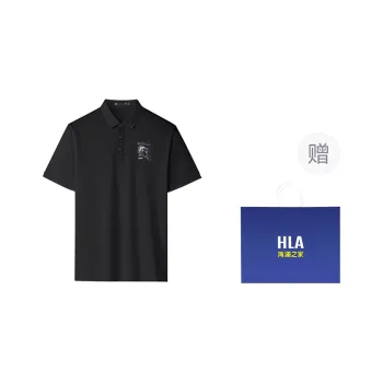 HLA x SANTI,LIANMINGKUAN Short Sleeved Polo Shirt Men's