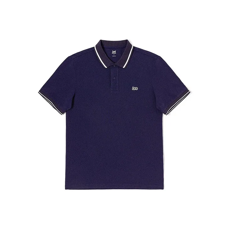 Lee Polo Shirts Men Navy Blue-0