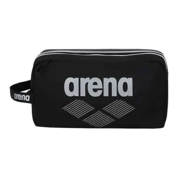 Arena Polyester Clutch Unisex Black & Silver