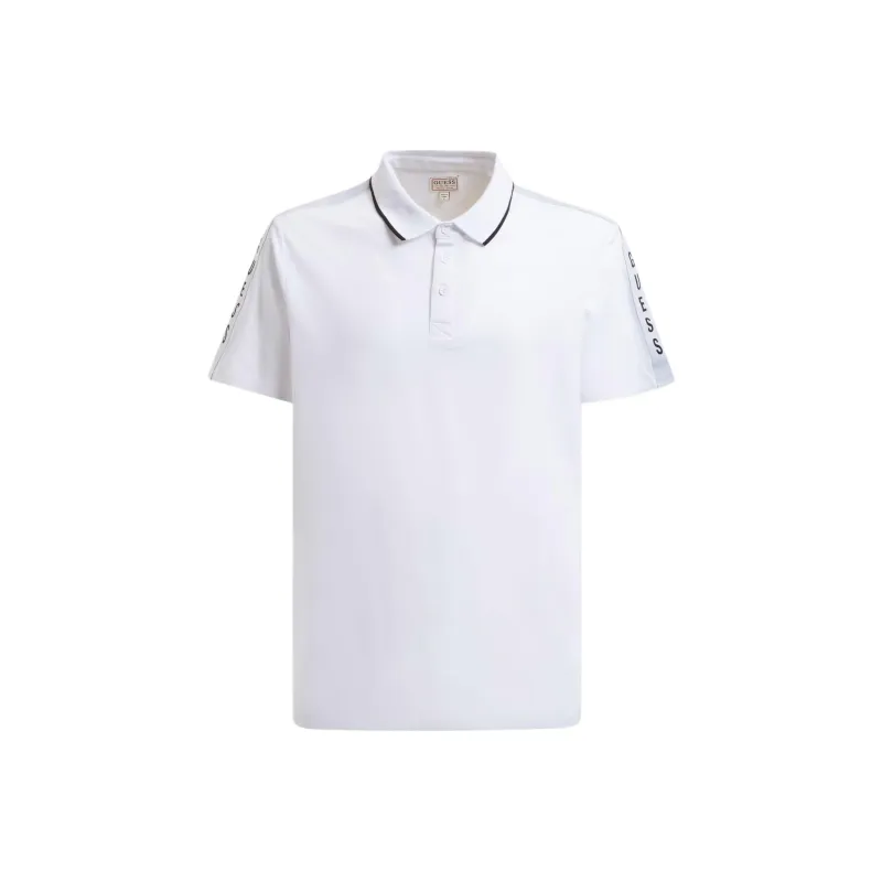 GUESS Polo Shirts Men White-0