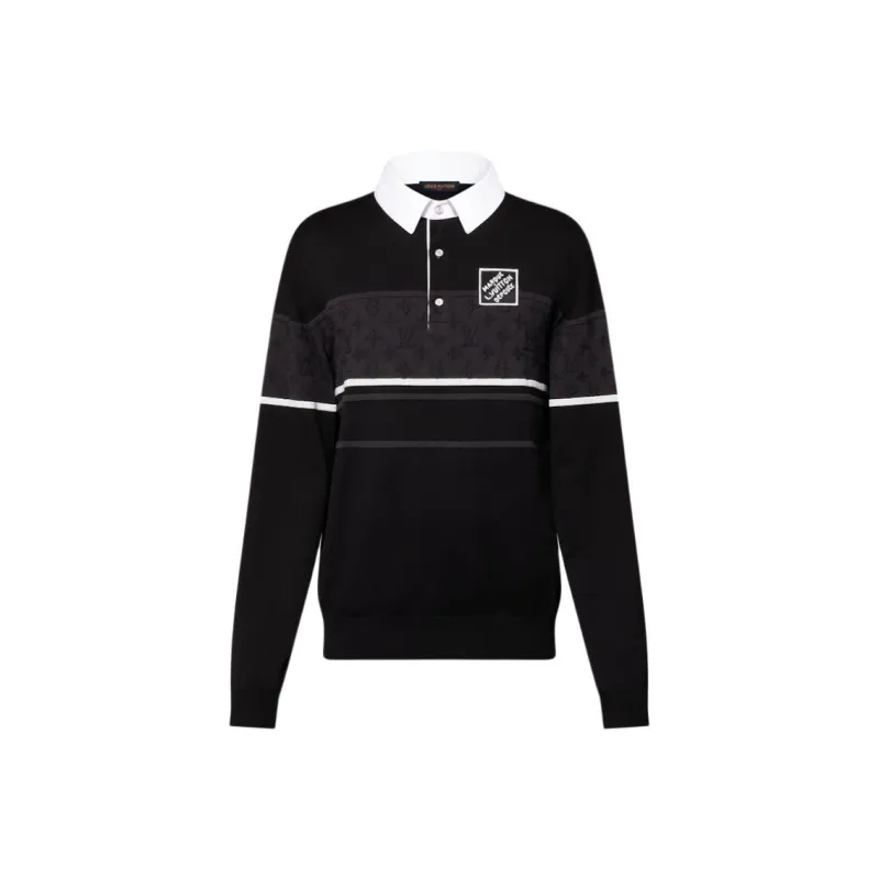 LOUIS VUITTON SS25 Men's Spring Capsule Collection Polo Shirt Men's Black-0