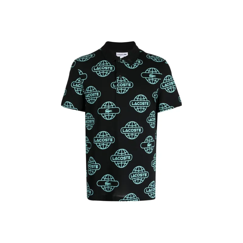 LACOSTE Logo print Piqué Polo Shirt-0