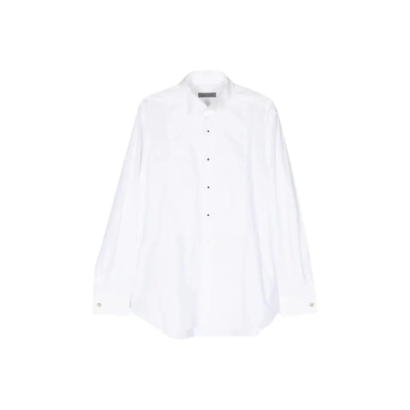 Corneliani Wingtip-collar Cotton Shirt-0