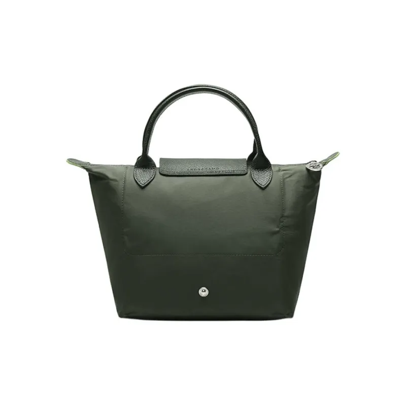 LONGCHAMP Le Pliage Green Canvas Dumpling Bag, Canvas Bag, Handbag Small Size Women's Forest Green-3
