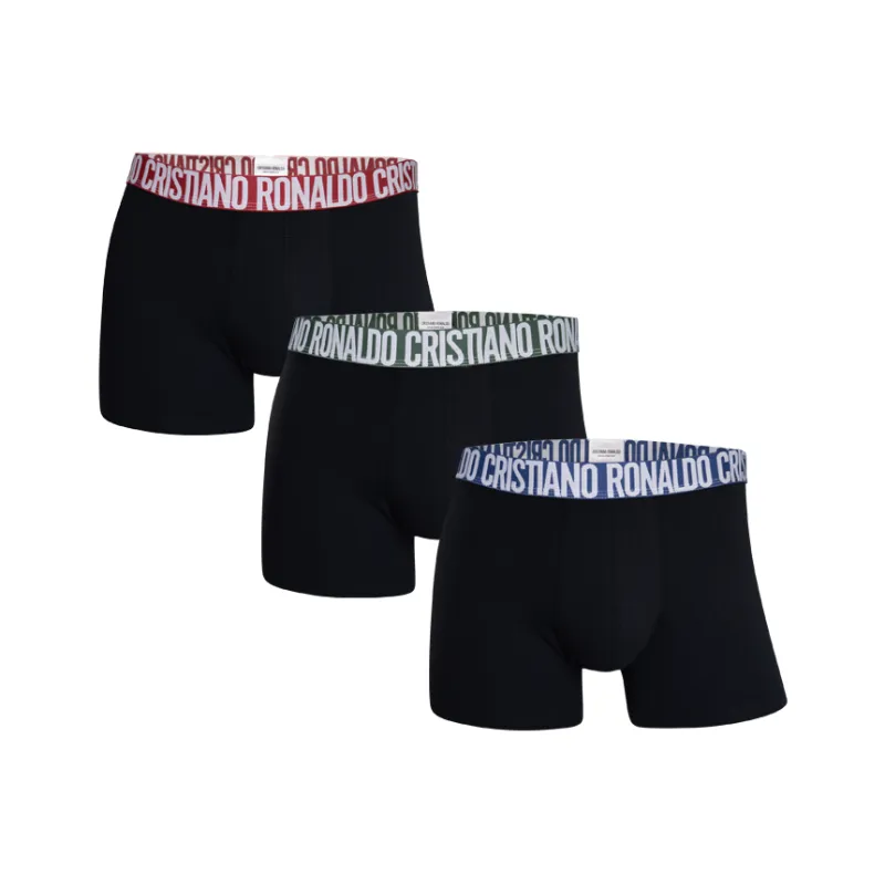 CR7 CRISTIANO RONALDO Underpants Men's 3 Pack, Gift Included Obsidian Black-2