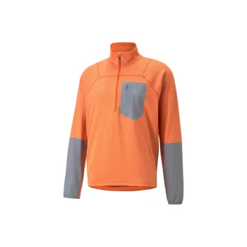PUMA SEASONS RainCELL SEASONS RainCELL Trail Running Half Zip Pullover Men Sweatshirt Men's Orange