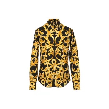 VERSACE Shirts Men Gold