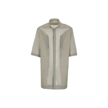 RICK OWENS Semi sheer Short sleeve Shirt