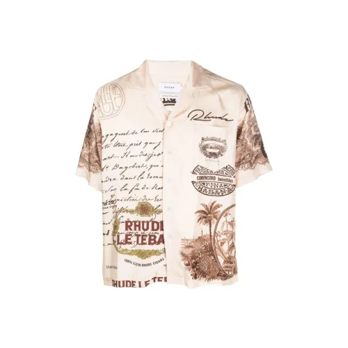 RHUDE Silk Cigar Short Sleeve Button Up