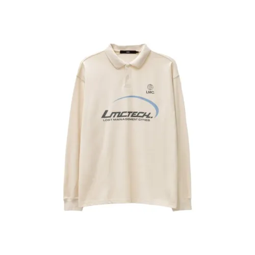 LMC 베이지 남녀공용 폴로 셔츠