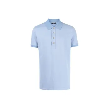 BALMAIN Monogram jacquard Polo Shirt