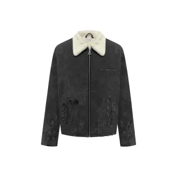 Askyurself Jackets Coats Unisex Washed Black