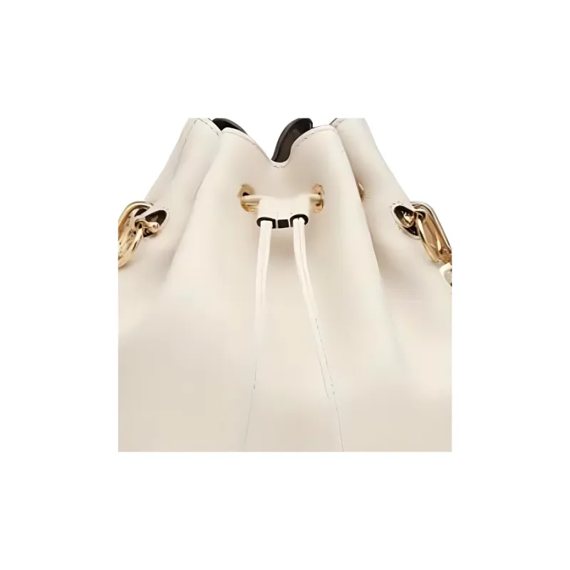 FENDI Mon Tresor Calfskin Bucket Bag, Shoulder Bag Trumpets Women's White-2