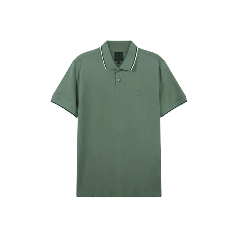 ARMANI EXCHANGE SS23 Polo Shirt Men's Dark Green-0