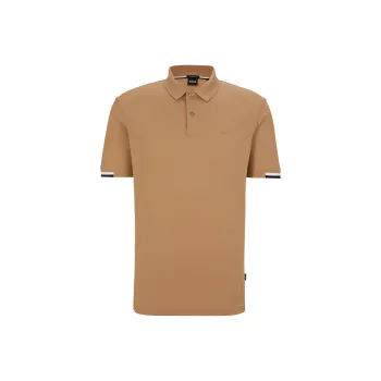 HUGO BOSS Polo Shirts Men Light Brown
