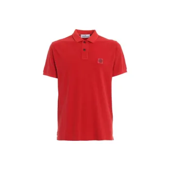 STONE ISLAND Polo Shirt Men's Red