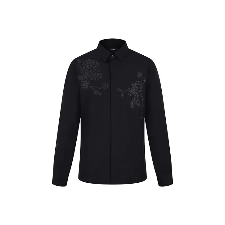 RARE Long Sleeved Shirt Men's Black-0