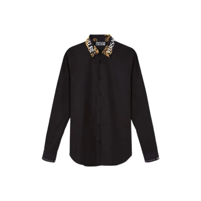 VERSACE JEANS COUTURE Shirts Men Black-0