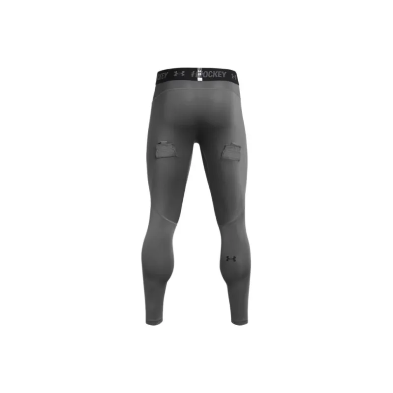 Under Armour Hockey Compression Sports Pants Men's Gray 025-1
