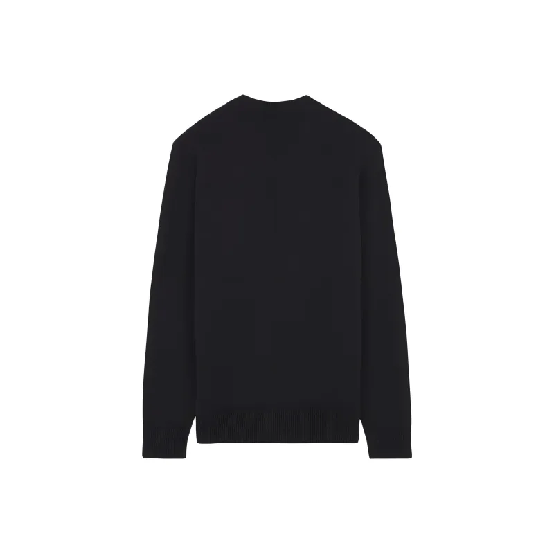 Maison Kitsune Bold Fox Head Patch Button Up Cardigan-1