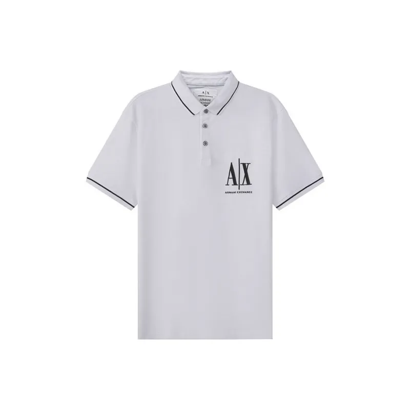 ARMANI EXCHANGE Polo Shirts Men White-0