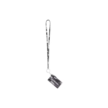 Balenciaga Sheepskin Key Ring Clip Men's Gray & White