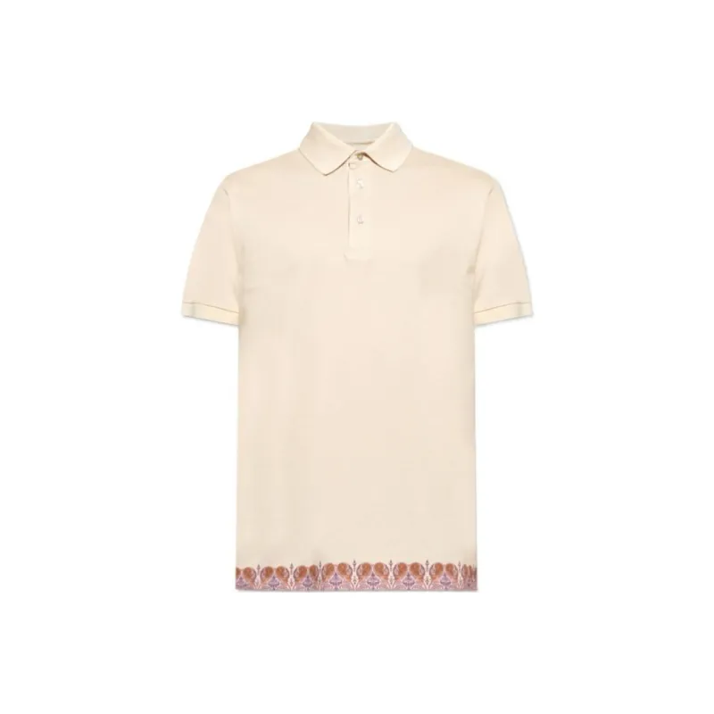 ETRO Paisley Motif Adorned Polo Shirt-0