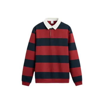 ZARA Polo Shirt Men's Red/Sea Blue