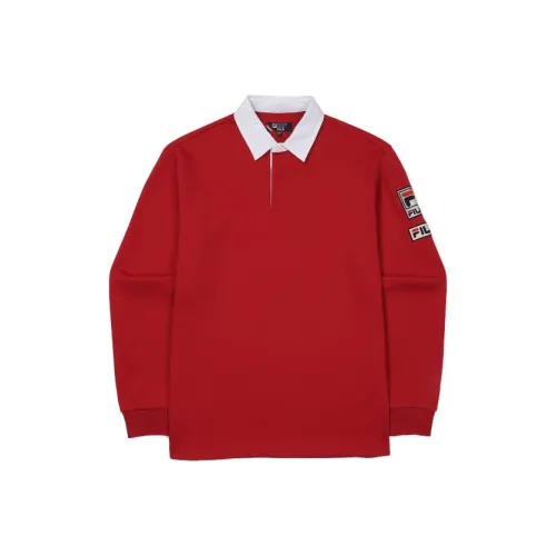 FILA Polo Shirts Unisex Red