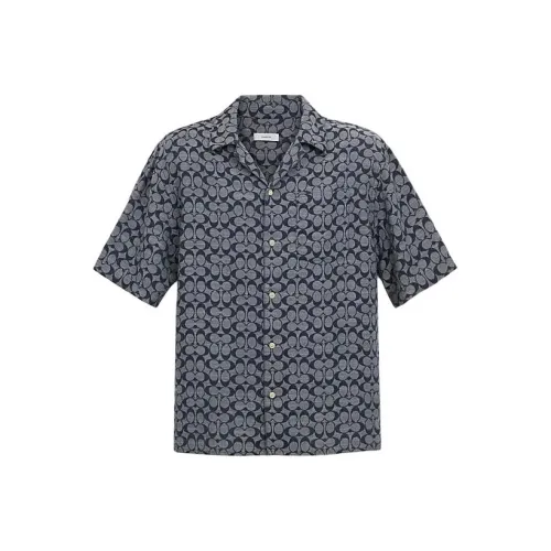 COACH Shirts Men Blue