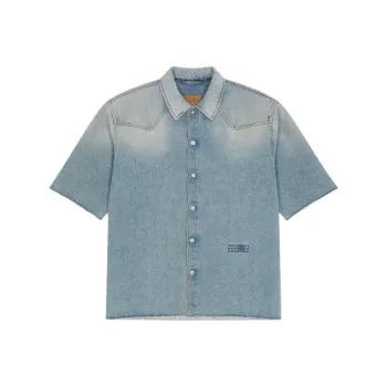 MM6 Maison Margiela Short Sleeved Denim Shirt
