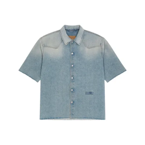 MM6 Maison Margiela Short Sleeved Denim Shirt