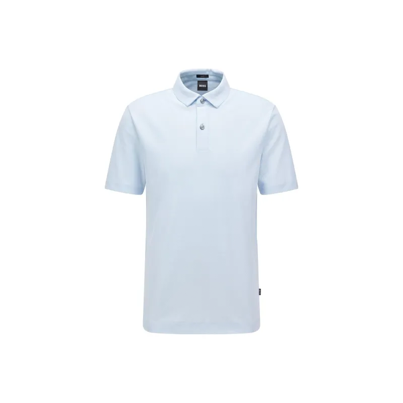 HUGO BOSS Polo Shirts Men Light Blue-0