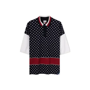 Disney X Tommy Hilfiger Tommy Hilfiger X DISNEY Co branded Series Polo Shirts Unisex Navy Blue, Red, White DW5