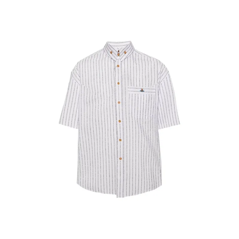 Vivienne Westwood Stripped Krall Organic Cotton Shirt-0