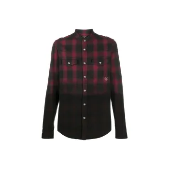 BALMAIN Shirts Men Black Red