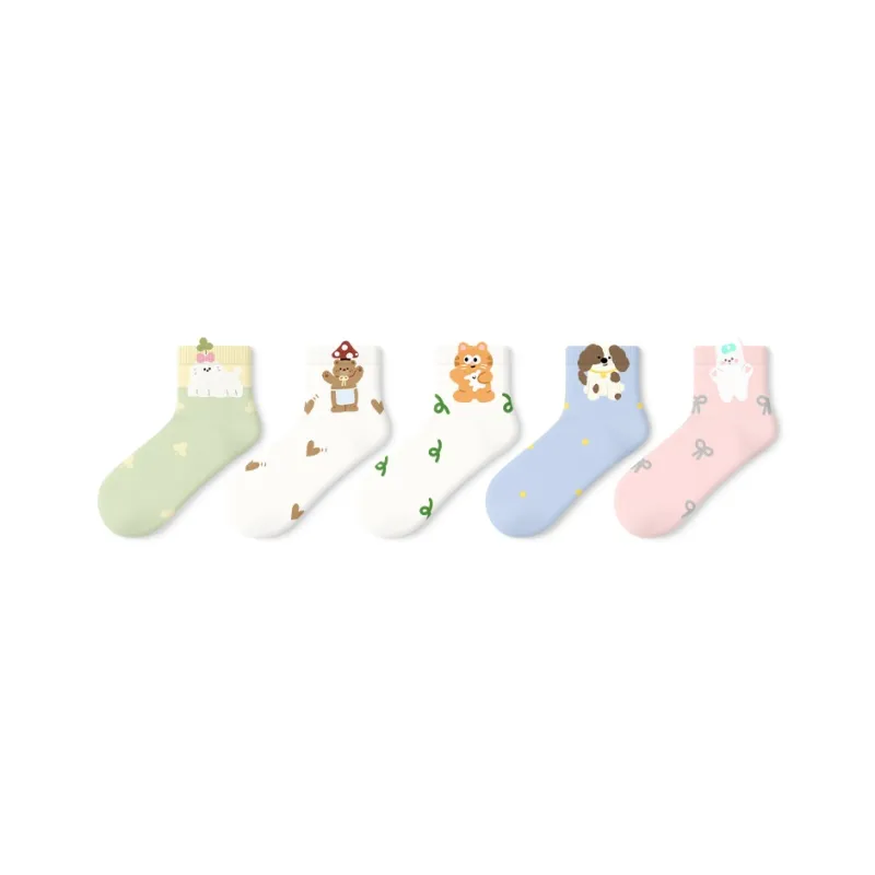 Primeet Ankle Socks Women's 5 Pack-7