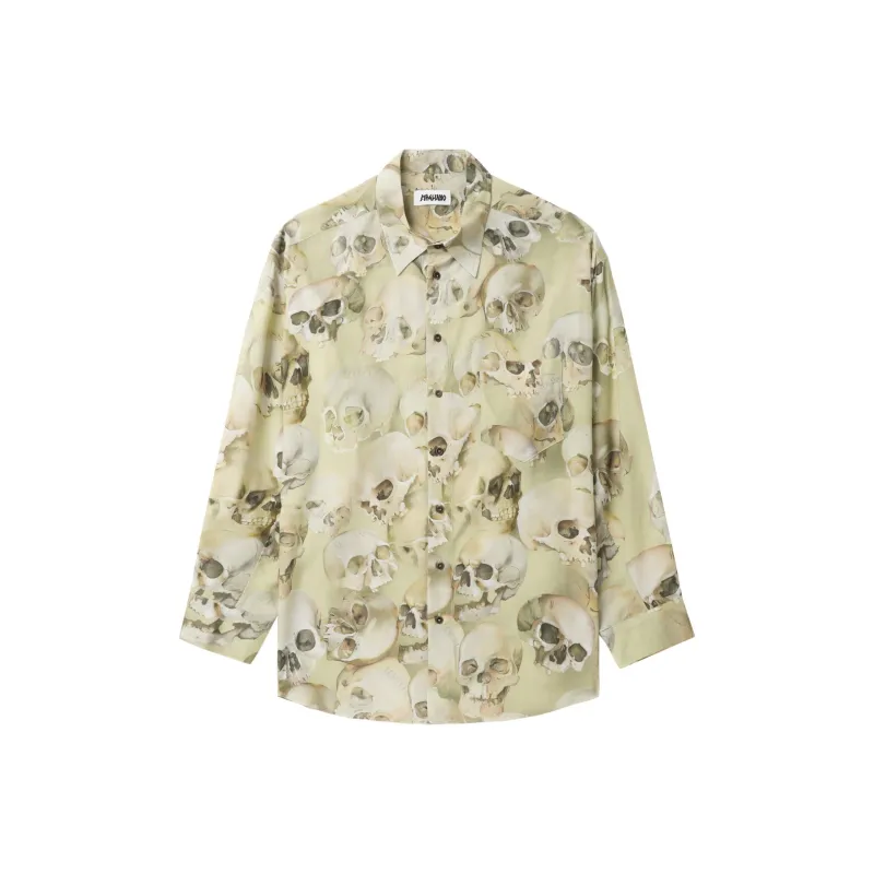 Magliano Fontanelle Skull Printed Shirt-0