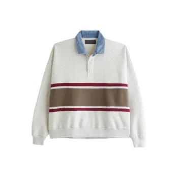 Abercrombie＆Fitch Polo Shirt Men's Light Gray