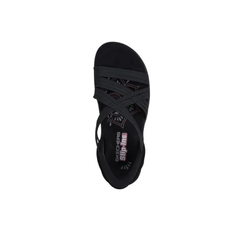 Skechers Reggae Slim Beach Sandals Women's Black-3
