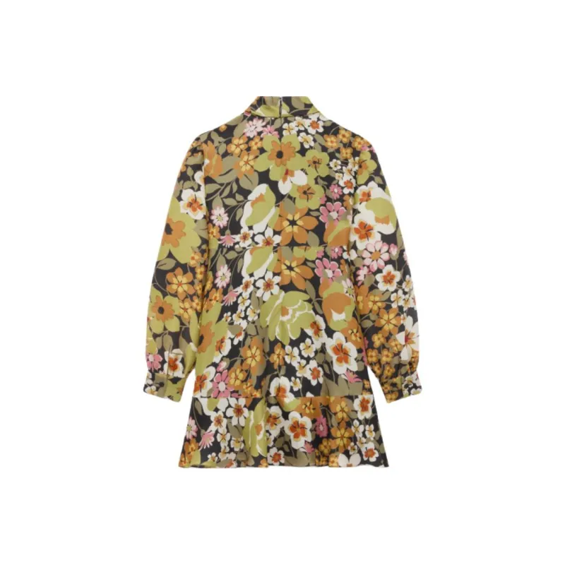 CELINE SS25 Long Sleeved Dress Women's Multicolor-1