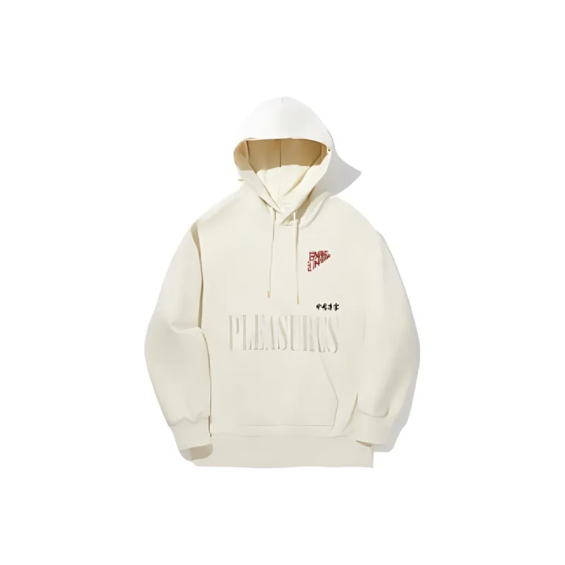 LiNing x PLEASURES Sweatshirt Unisex Creamy Yellow-0