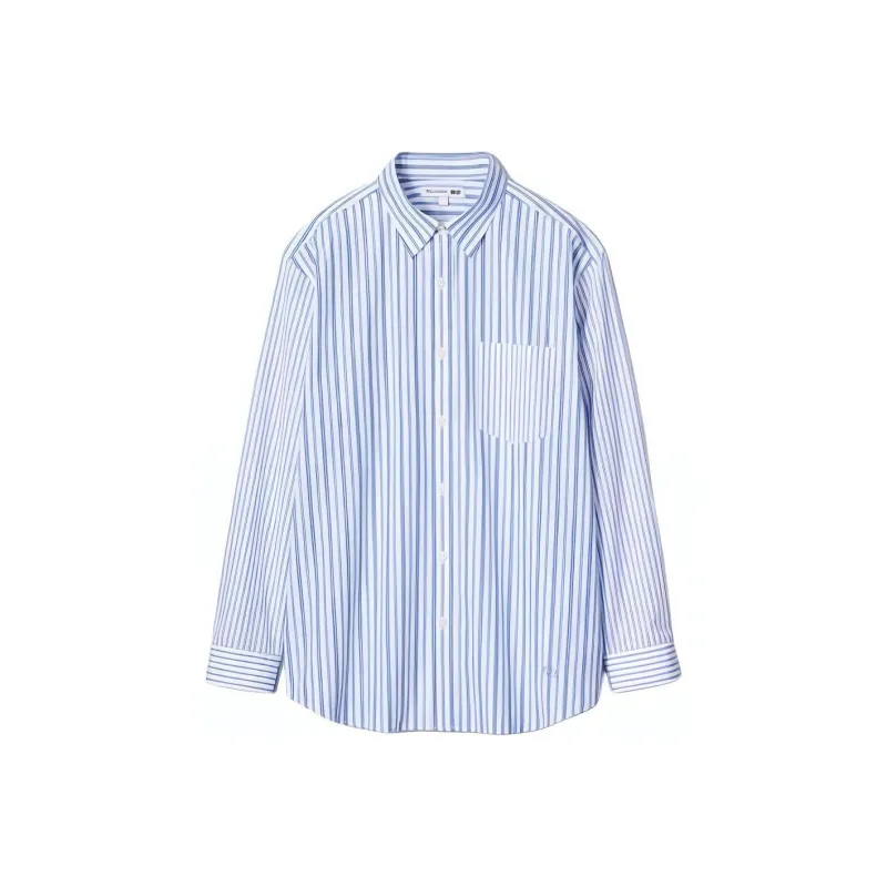 Jw Anderson X UNIQLO Jw Anderson Co Branded Series Shirts Men Lake Blue-0