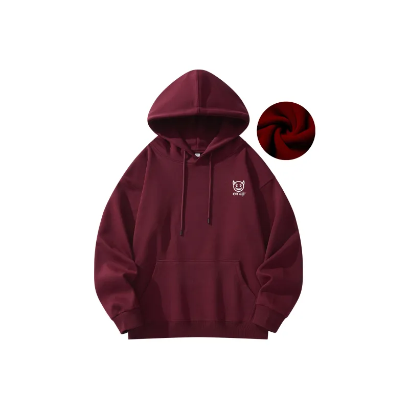 Emoji Hooded Pullover Sweatshirt Unisex-18
