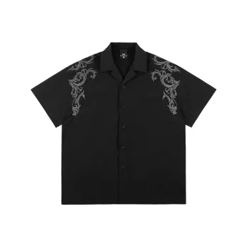 PILOTDRAGON Cuban Collar Short-Sleeved Shirt Unisex