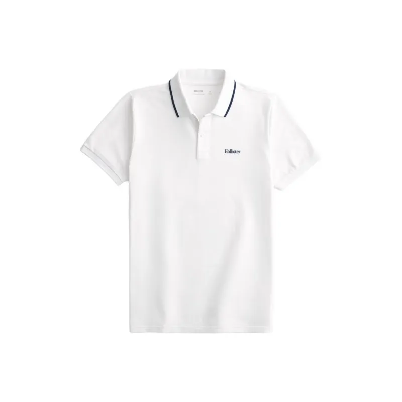 Hollister Polo Shirt Men's White-0