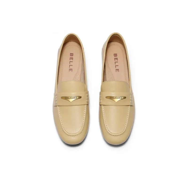BELLE Loafers Women's Yellow, Ecru-2