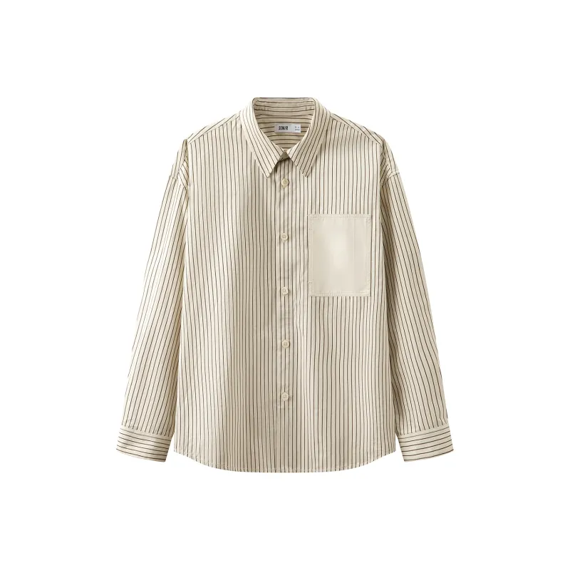 SEM/R Shirts Men Coffee Tone 00355-0